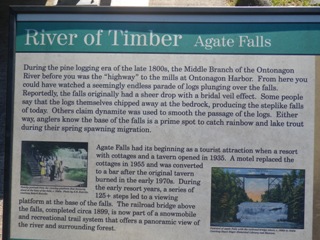Sign at Agate Falls